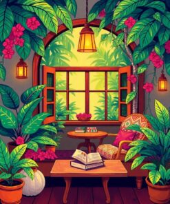 Reading Nook Paint Numbers