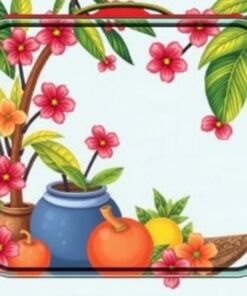 Vintage Tropical Recipe Tin Paint By Numbers