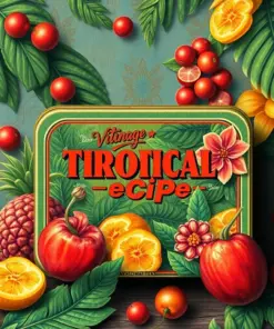 Vintage Tropical Recipe Tin Paint By Numbers