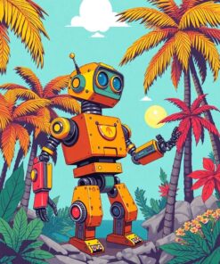 Robot Discovery Paint Numbers