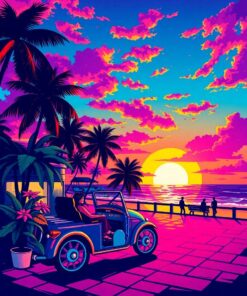 Roller Sunset Paint Numbers