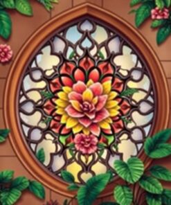 Rose Window Paint Numbers