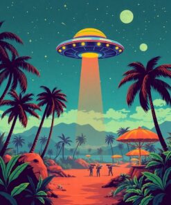 Saucer Invasion Paint Numbers