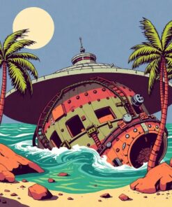 Saucer Wreck Paint Numbers