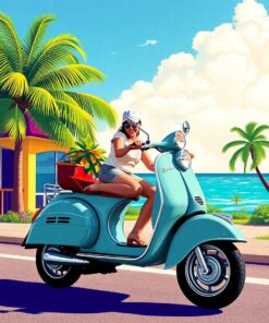 Scooter Ride Paint Numbers