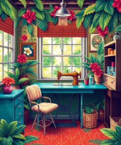 Sewing Room Paint Numbers