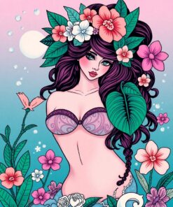 Tropical Siren Paint Numbers