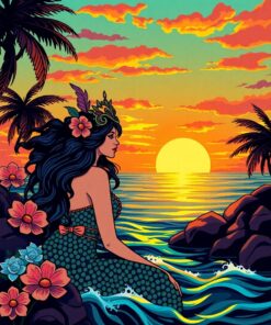 Siren Sunset Paint Numbers