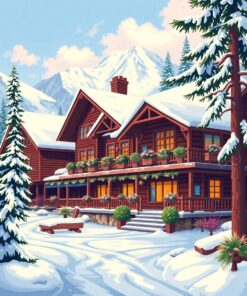 Ski Lodge Paint Numbers