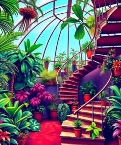 Spiral Stairs Paint Numbers