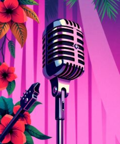 Stage Mic Paint Numbers