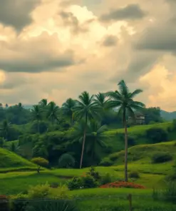 Vintage Tropical Storm Pasture Paint By Numbers