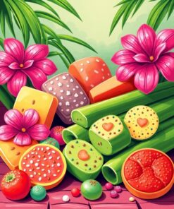 Sugarcane Sweets Paint Numbers