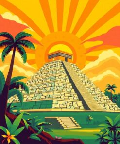 Sun Pyramid Paint Numbers