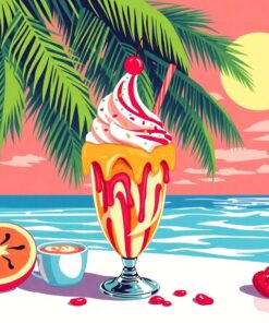 Sundae Melt Paint Numbers