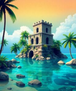 Sunken Tower Paint Numbers