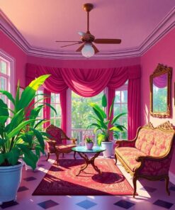 Sunlit Parlor Paint Numbers