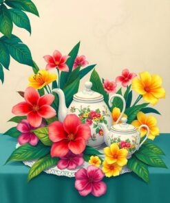 Tea Set Paint Numbers