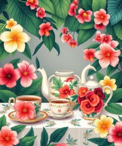 Tropical Teatime Paint Numbers