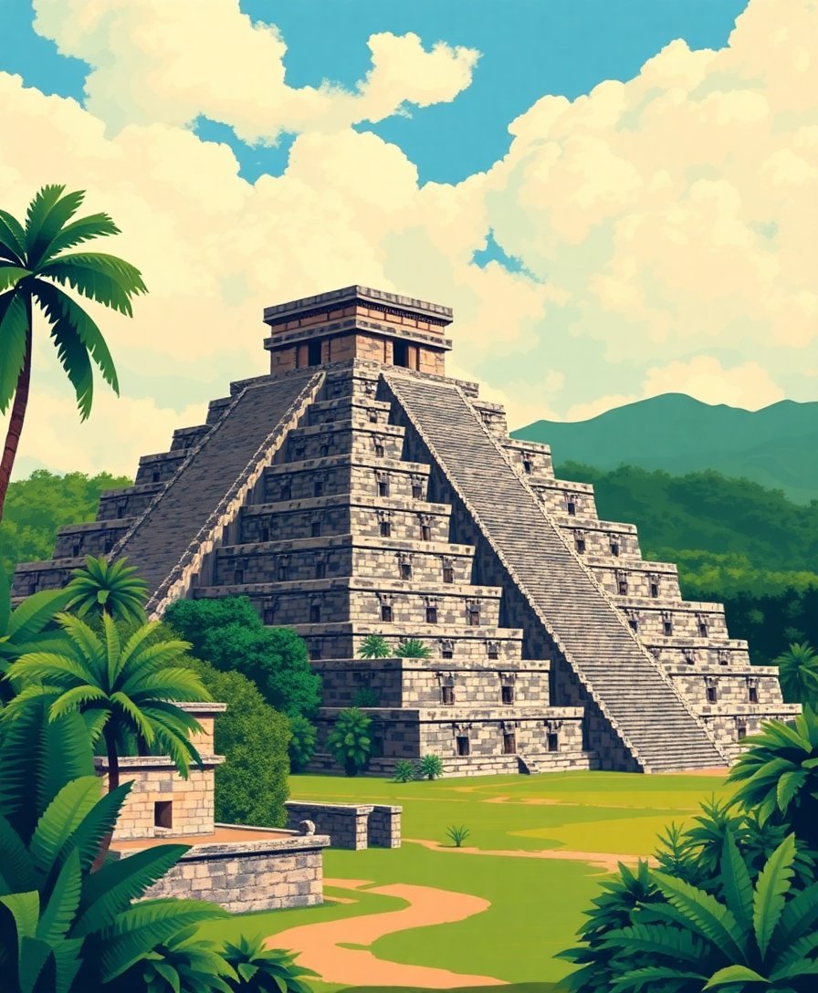 Teotihuacan Ruins Paint Numbers Teotihuacan Ruins Paint Numbers