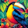 Toucan Mural Paint Numbers