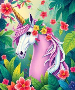 Unicorn Study Paint Numbers