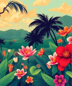 Veldt Blooms Paint Numbers