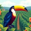 Vineyard Toucan Paint Numbers
