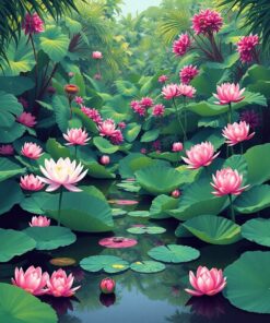 Water Garden Paint Numbers