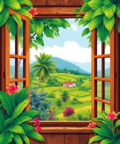 Window View Paint Numbers