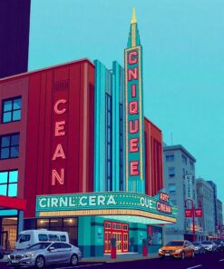 Deco Cinema Paint Numbers