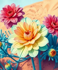 Desert Bloom Paint Numbers