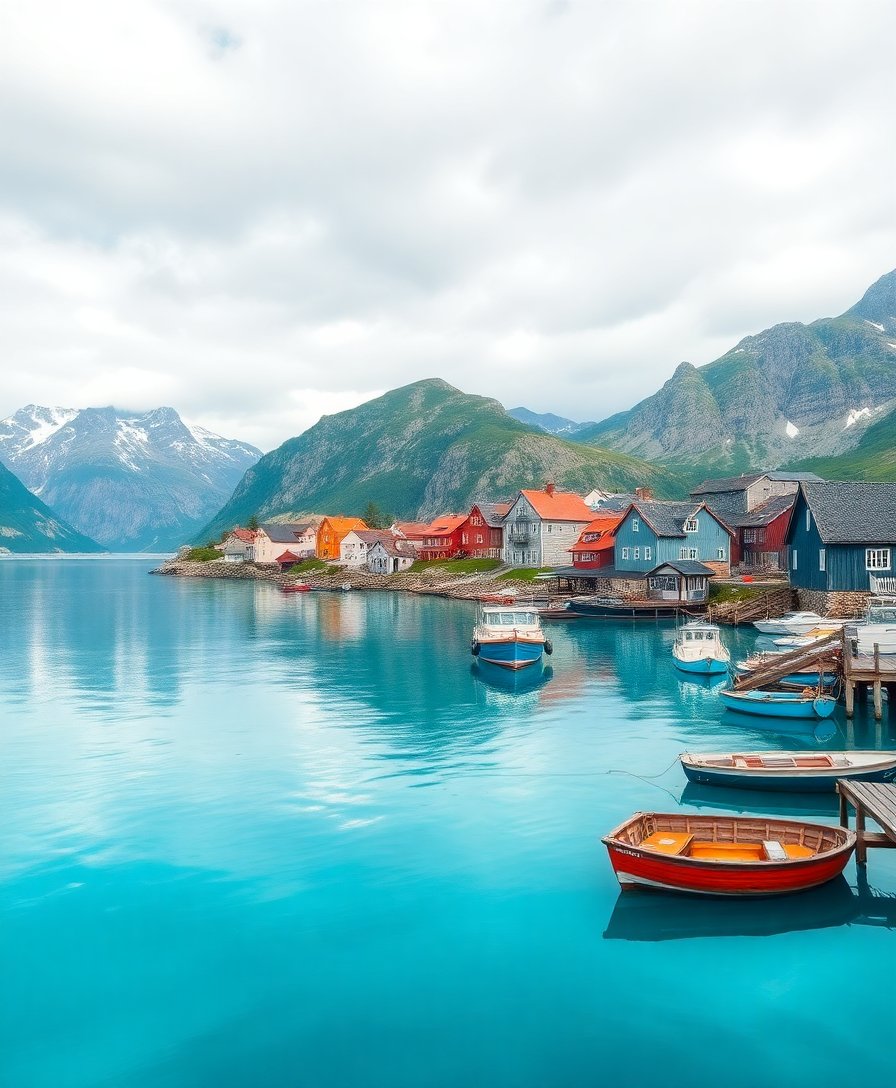 Fjord Waters Paint Numbers Fjord Waters Paint Numbers