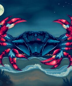 Vintage Twilight Ghost Crab Paint By Numbers