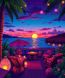 Twilight Luau Paint Numbers