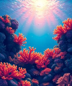 Coral Glow Paint Numbers