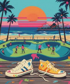 Vintage Venice Beach Kicks Paint By Numbers