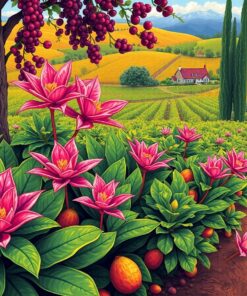 Bromeliad Harvest Paint Numbers