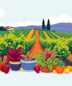 Vintage Vineyard Bromeliad Harvest Paint By Numbers