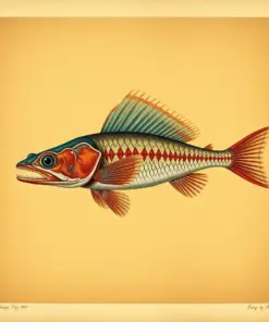 Vintage Viperfish Anatomy Study Paint By Numbers