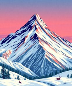 Vintage Volcanic Winter Peak Paint By Numbers