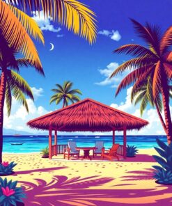 Beach Cabana Paint Numbers