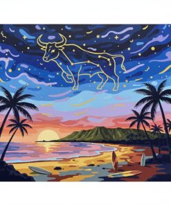 Vintage Waikiki Taurus Sky Paint By Numbers