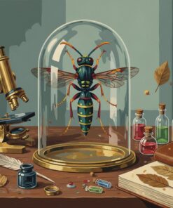 Vintage Wasp Under Glass Paint By Numbers