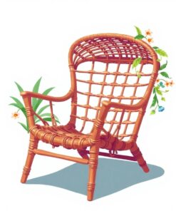 Vintage Webbed Chair Oasis Paint By Numbers
