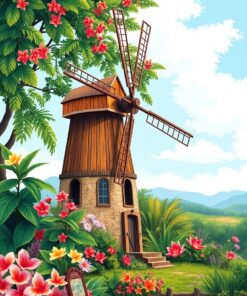 Tropical Blooms Paint Numbers