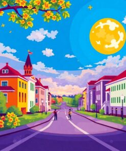 Bonsai Sunset Paint Numbers