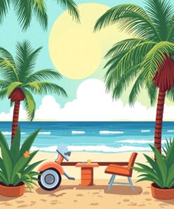 Palm Shade Paint Numbers