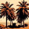 Vintage Zambezi Palm Shores Paint By Numbers
