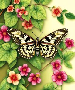 Longwing Vines Paint Numbers